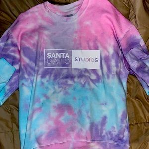 Santagato Studios Tie Dye Cotton Candy Sweatshirt